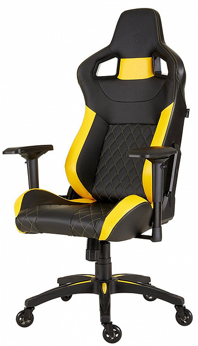 Игровое кресло Corsair T1 Race 2018 CF-9010015-WW (Black/Yellow) купить в интернет-магазине icover