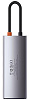 Хаб Baseus Metal Gleam Series 5-in-1 CAHUB-CX0G (Space Grey) купить в интернет-магазине icover