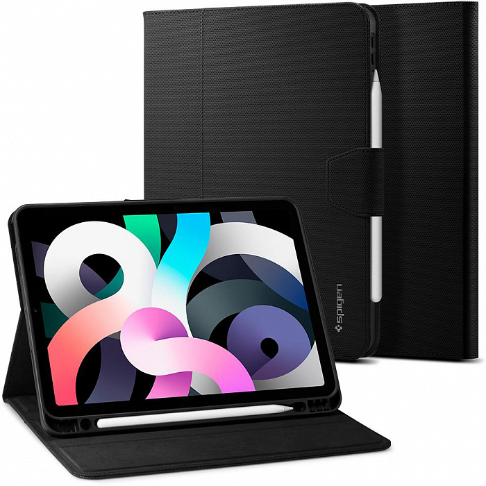 Чехол Spigen Liquid Air Folio (ACS02246) для iPad Air 10.9" 2020 (Black) купить в интернет-магазине icover