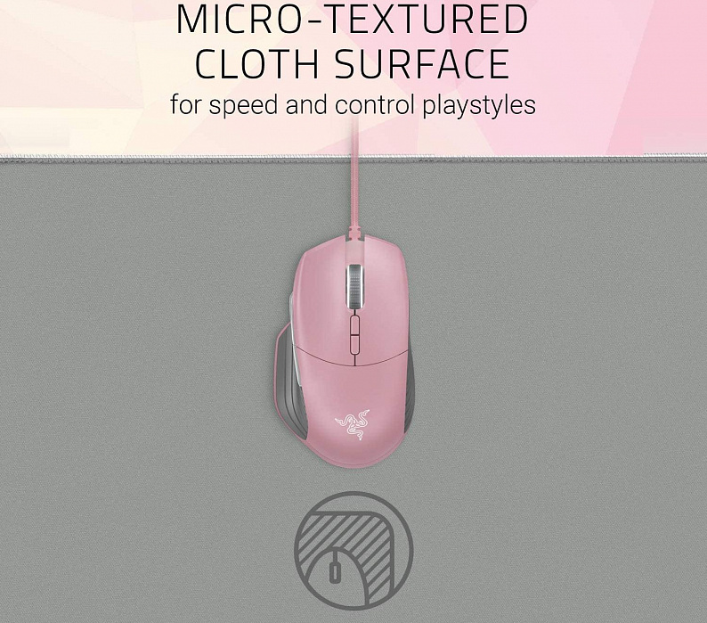 Коврик для мыши Razer Goliathus Chroma Extended RZ02-02500316-R3M1 (Quartz Pink) купить в интернет-магазине icover