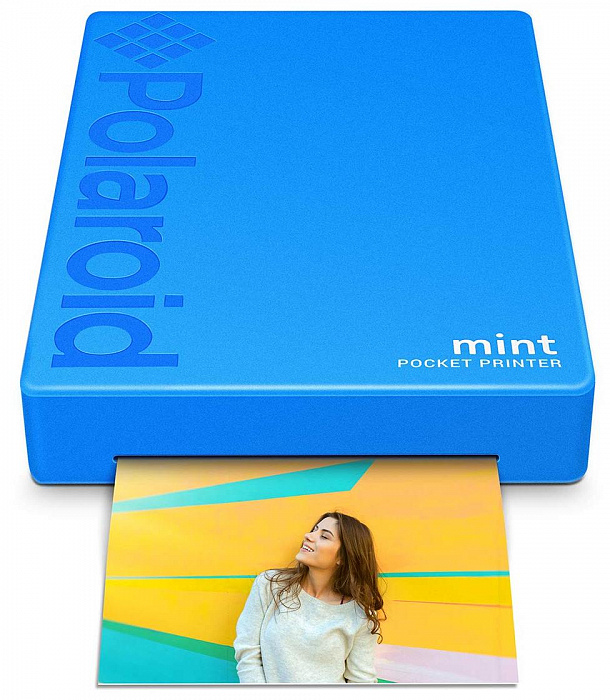 Портативный принтер Polaroid Mint (Blue) купить в интернет-магазине icover