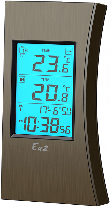 Термометр с часами Ea2 ED601 (Brown) купить в интернет-магазине icover