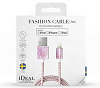 Кабель iDeal Port (IDFCL-52) USB to Lightning (Pillion Pink Marble) купить в интернет-магазине icover
