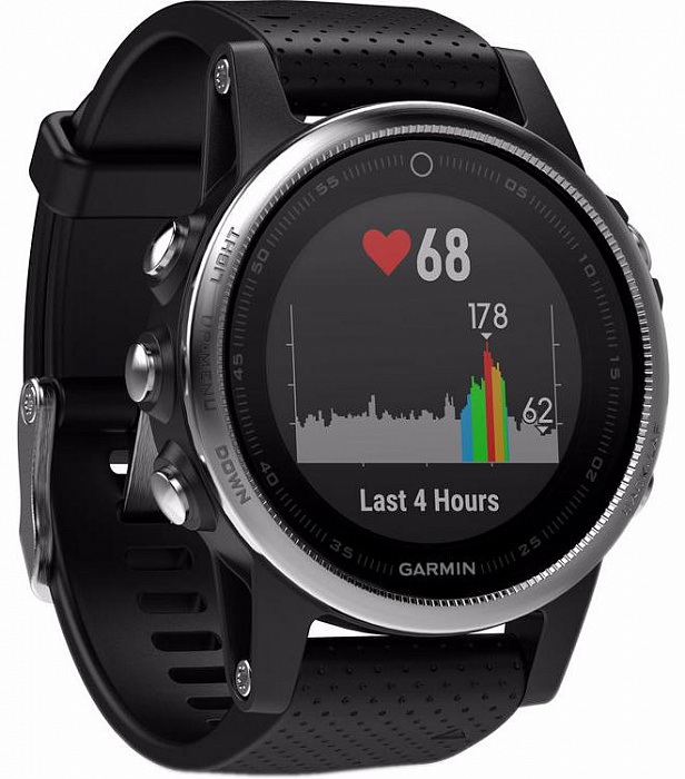 Спортивные часы Garmin Fenix 5S 010-01685-02 (Silver/Black) купить в интернет-магазине icover
