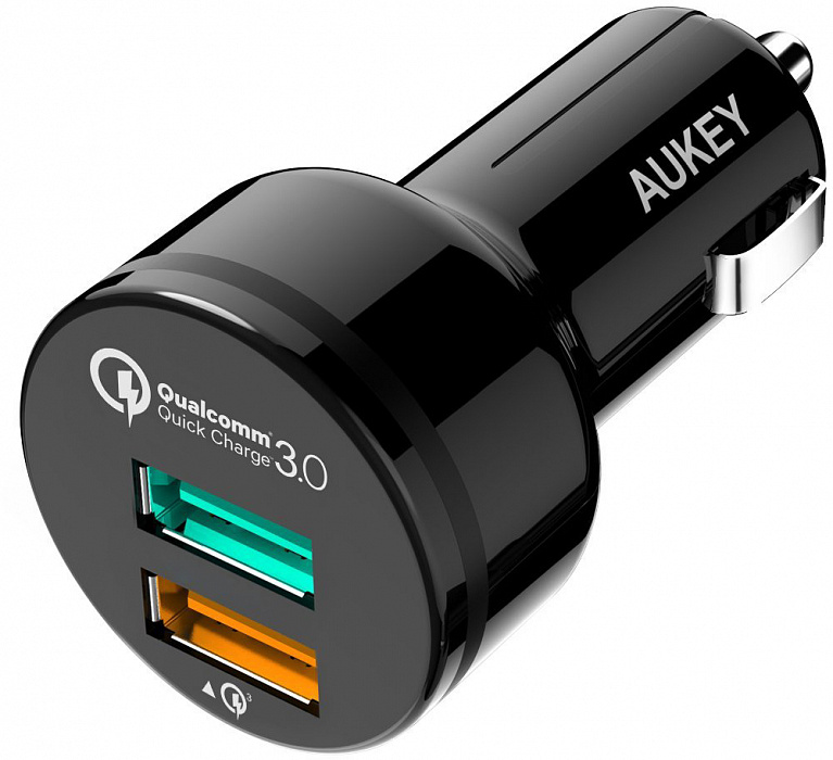 Автомобильная зарядка Aukey CC-T7 (Black) купить в интернет-магазине icover