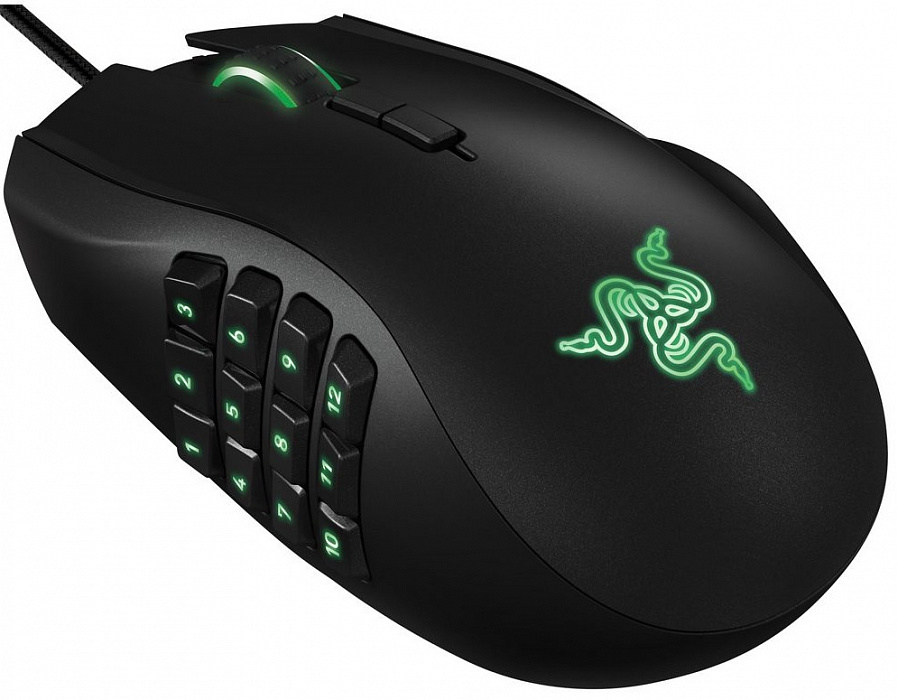 Razer Naga 2014 (RZ01-01040100-R3G1) - проводная мышь (Black) купить в интернет-магазине icover