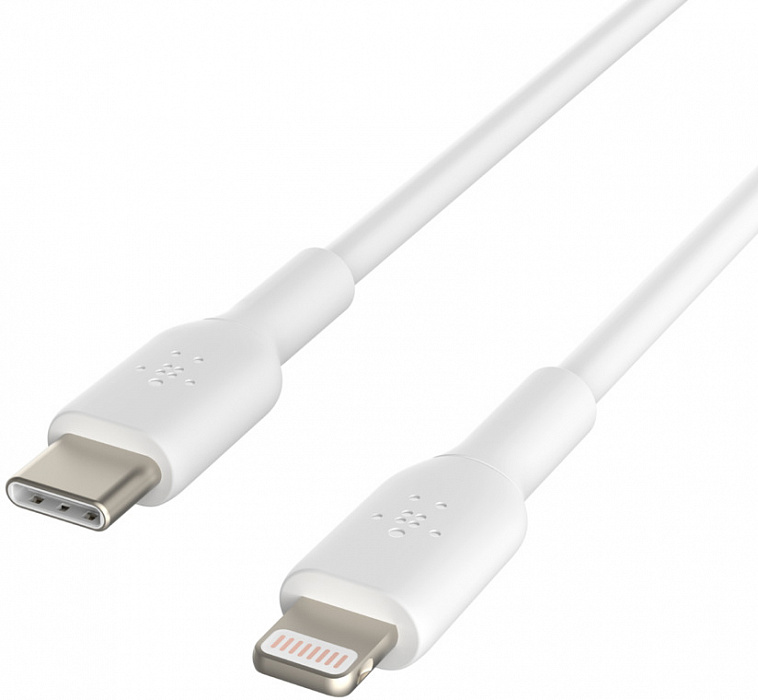 Кабель для iPod, iPhone, iPad Belkin Boost Charge USB-C/Lightning 1m CAA003bt1MWH (White) купить в интернет-магазине icover