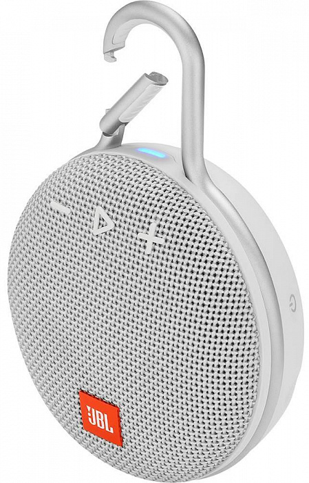 Портативная акустическая система JBL Clip 3 (White) купить в интернет-магазине icover