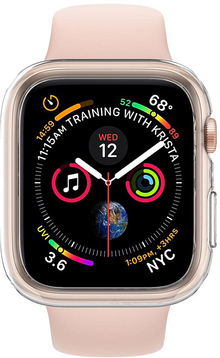 Чехол Spigen Liquid Crystal (ACS04195) для Apple Watch 40/41mm (Clear) купить в интернет-магазине icover