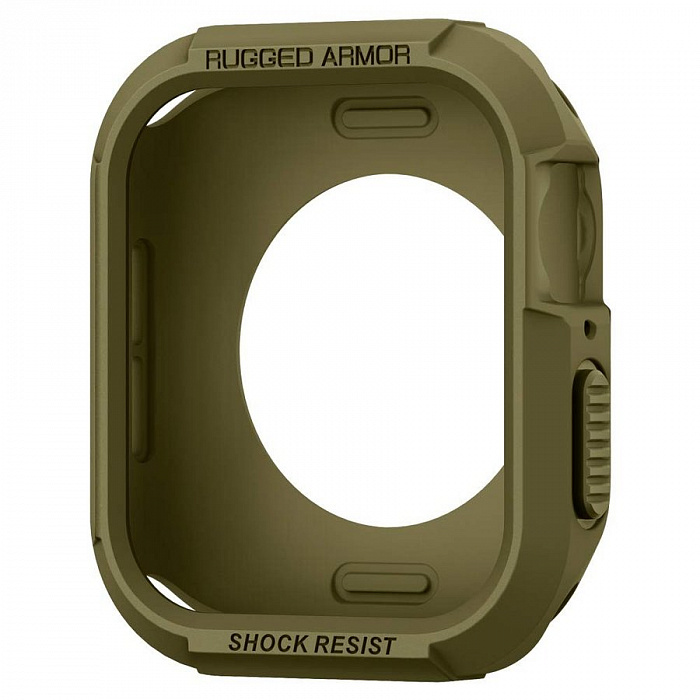 Чехол Spigen Rugged Armor (062CS24469) для Apple Watch SE/4/5/6 44mm (Olive Green) купить в интернет-магазине icover
