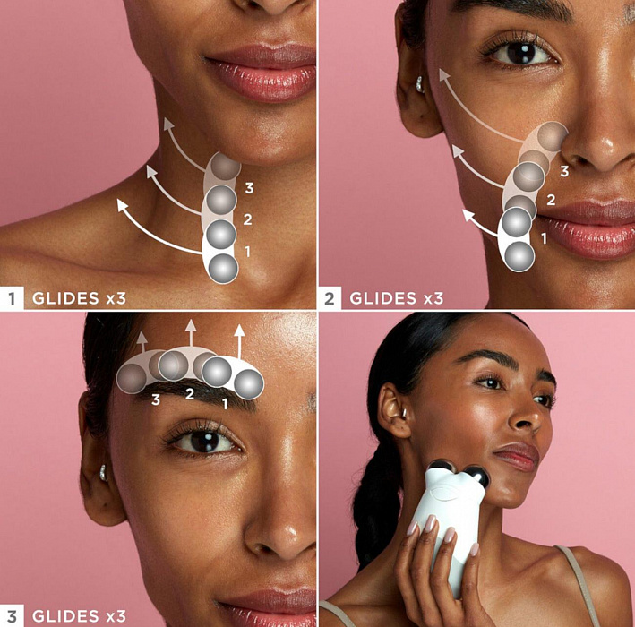 Аппарат для повышения тонуса кожи лица NuFACE TrinityPRO (Grey) купить в интернет-магазине icover