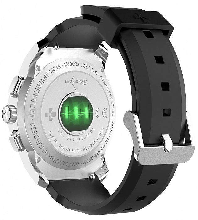 Смарт-часы MyKronoz ZeTime Original Regular (Matte Silver/Black) купить в интернет-магазине icover