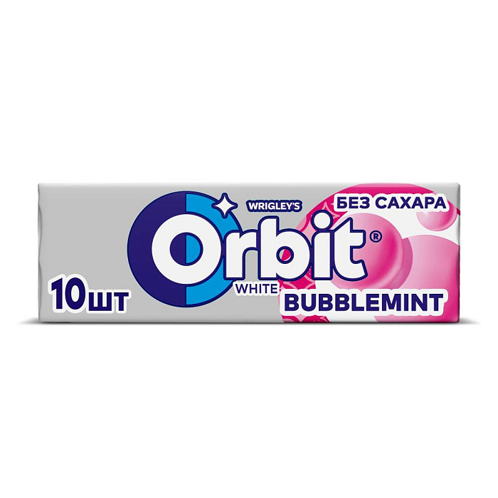 Жевательная резинка Orbit White Bubblemint, без сахара (30х13.6г) купить в интернет-магазине icover