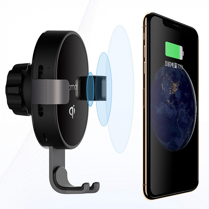 Автомобильный держатель Xiaomi 70Mai Car Wireless Charger для смартфона (Black) купить в интернет-магазине icover