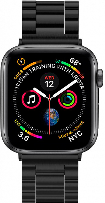 Ремешок Spigen Modern Fit (062MP25403) для Apple Watch Series SE/6/2/3/4/5 42/44 mm (Black) купить в интернет-магазине icover