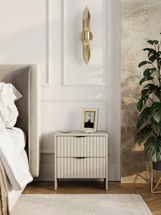 Тумба RIDBERG LUGANO 2Я 2 шт (Cashmire/Black) купить в интернет-магазине icover