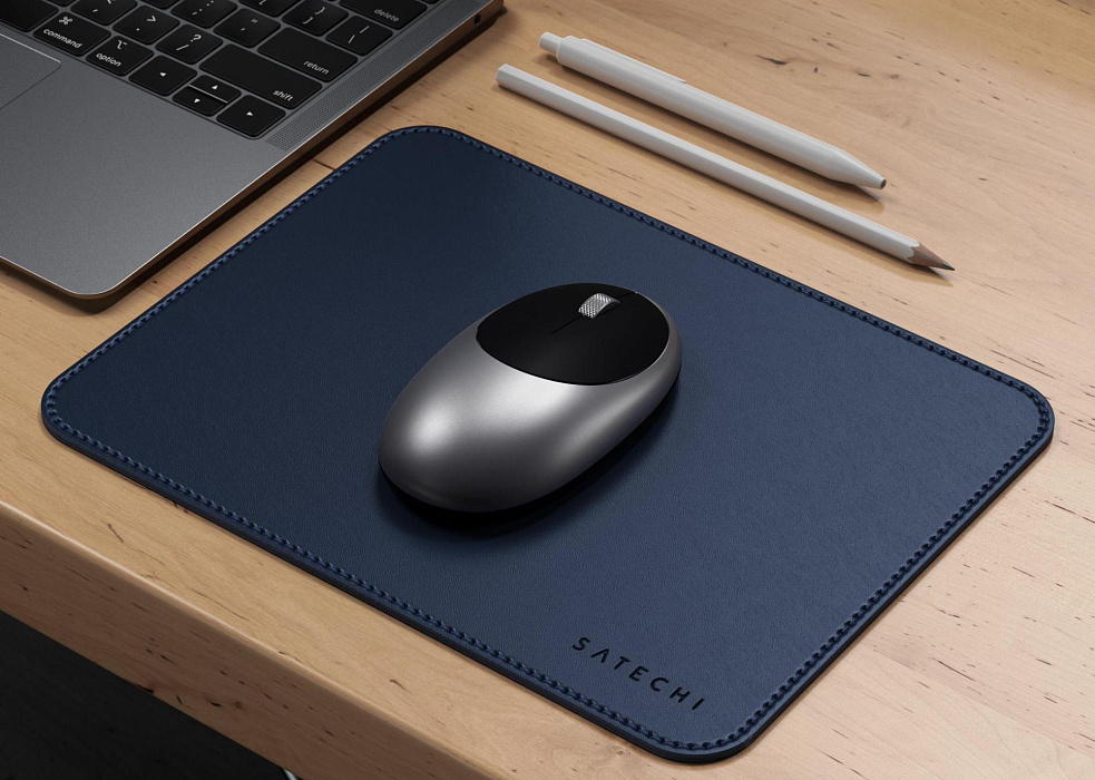 Коврик для мыши Satechi Eco-Leather Mouse Pad ST-ELMPB (Blue) купить в интернет-магазине icover