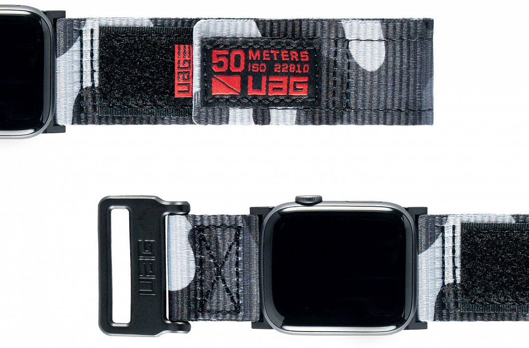 Ремешок Urban Armor Gear Active (19148A114061) для Apple Watch Series 2/3/4 42/44 mm (Midnight Camo) купить в интернет-магазине icover