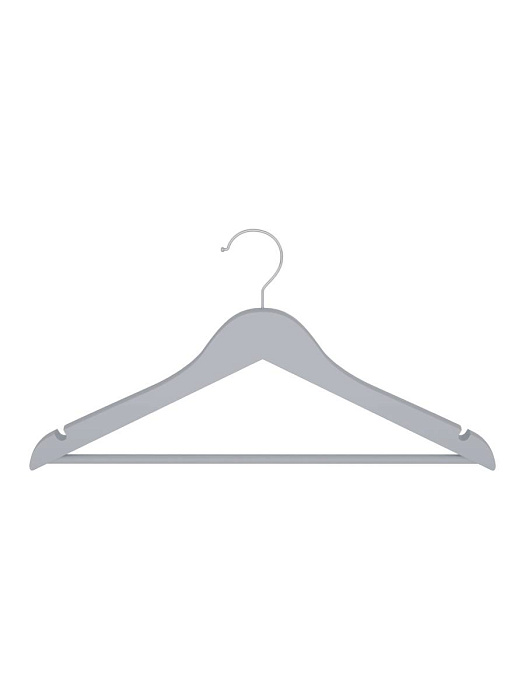 Вешалка-плечики для одежды Ridberg деревянные 10 шт. (Grey) купить в интернет-магазине icover