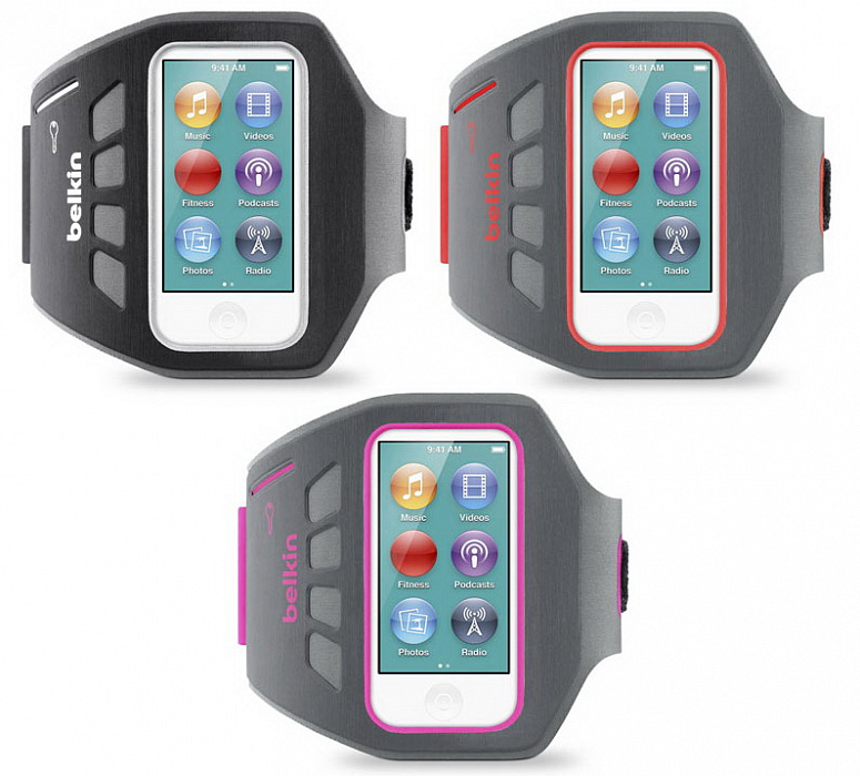 Belkin EaseFit Plus Armband (F8W216ttC00) - защитный чехол для iPod nano 7G (Black) купить в интернет-магазине icover