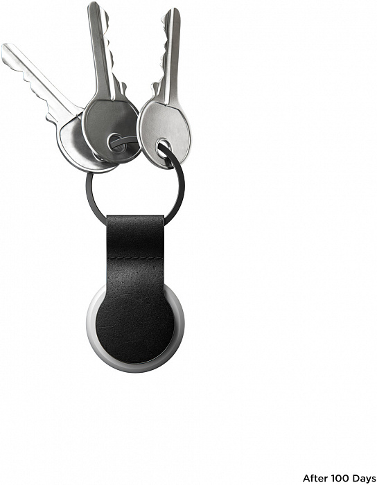 Брелок Nomad Leather Loop (NM01015185) для Apple AirTag (Black) купить в интернет-магазине icover
