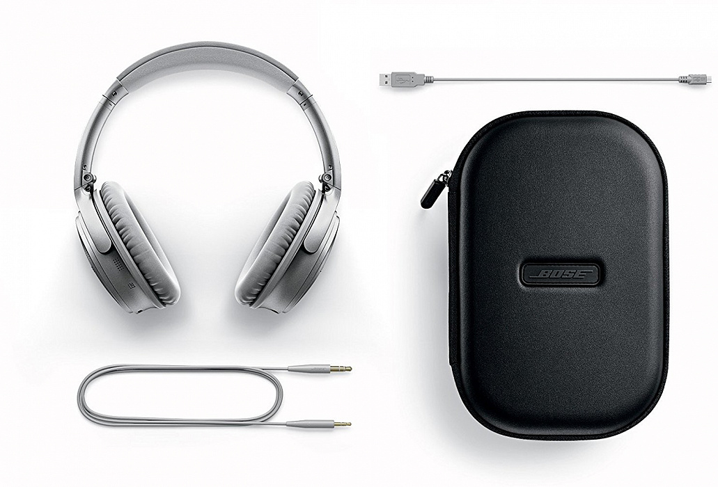 Bluetooth-наушники Bose QuietComfort 35 II с микрофоном (Silver) купить в интернет-магазине icover
