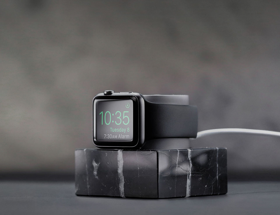 Native Union Dock Marble Edition - подставка для Apple Watch (Black) купить в интернет-магазине icover