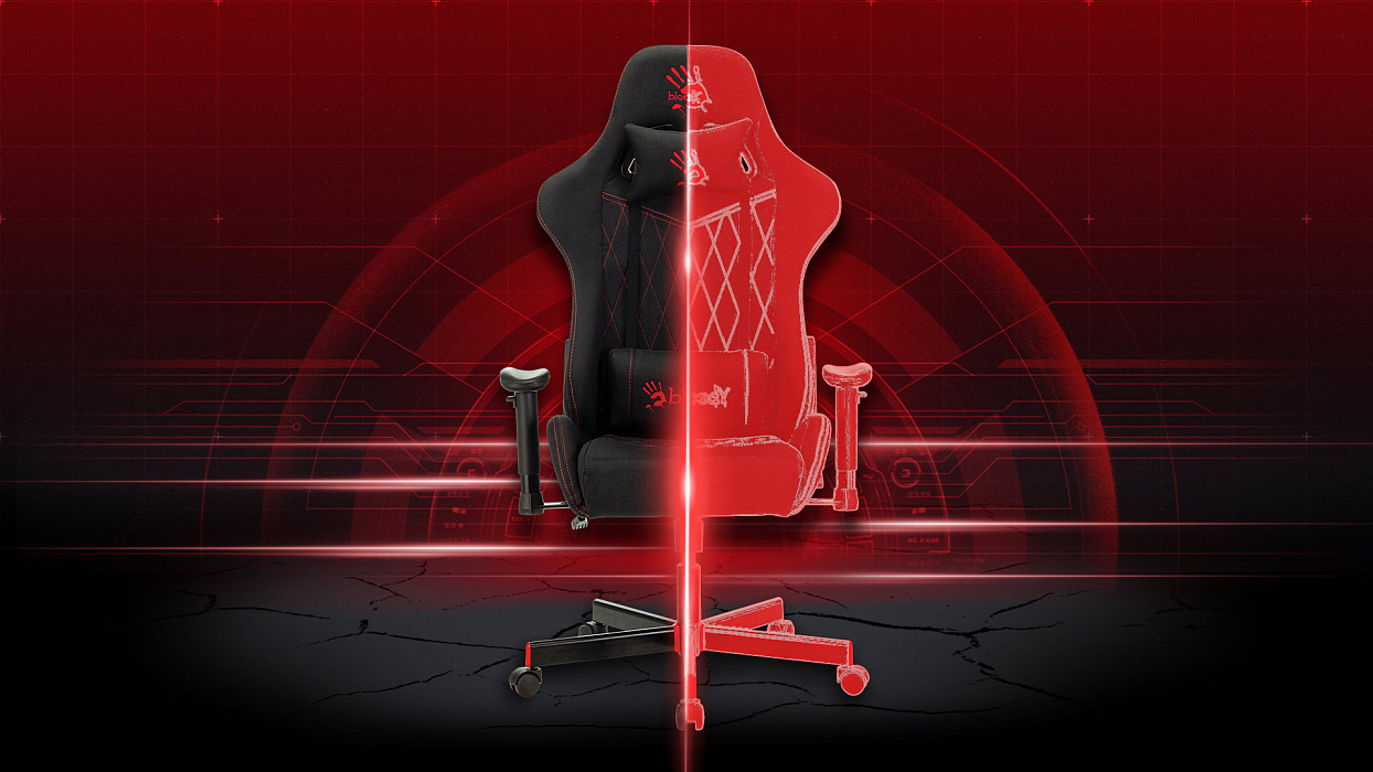 Игровое кресло A4Tech Bloody GC-850 (Black) купить в интернет-магазине icover