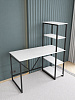 Стол-стеллаж лофт RIDBERG MEMPHIS NEW (White/Black) купить в интернет-магазине icover