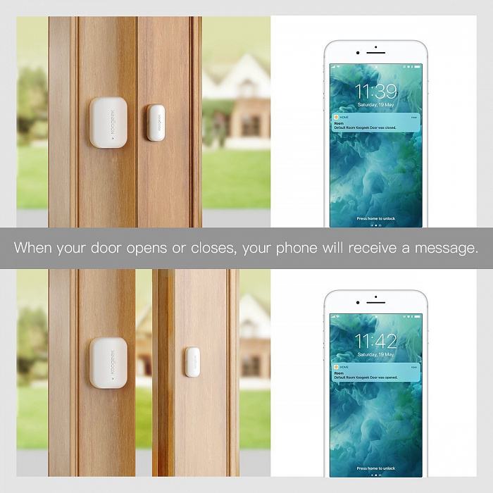 Датчик открытия окна/двери Koogeek DW1 с Apple Homekit (White) купить в интернет-магазине icover