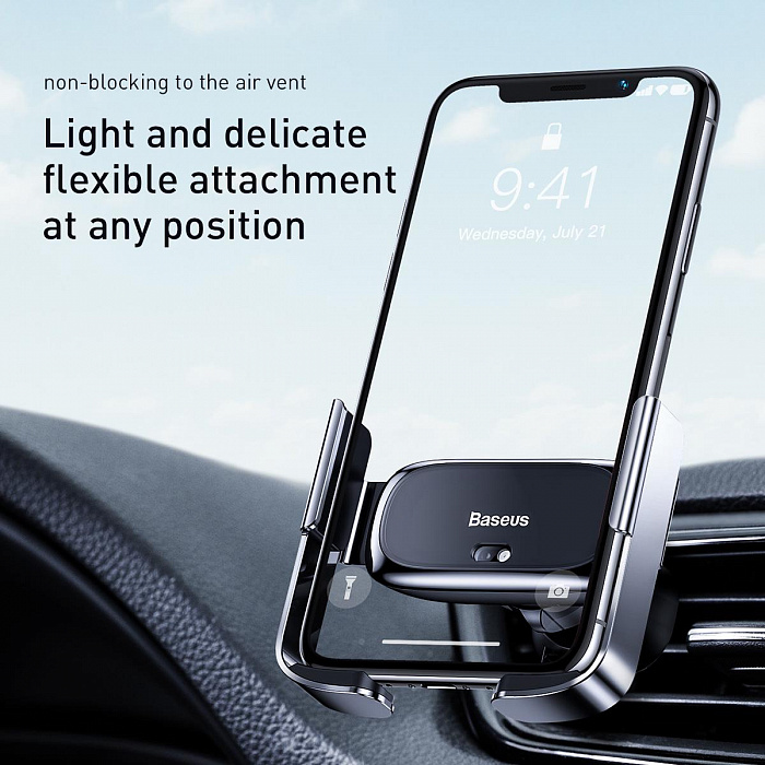 Автомобильный держатель Baseus Mini Electric (SUHW01-01) для смартфона (Black) купить в интернет-магазине icover