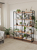 Стеллаж двойной лофт RIDBERG CHICAGO 5 полок (Oak/Black) купить в интернет-магазине icover