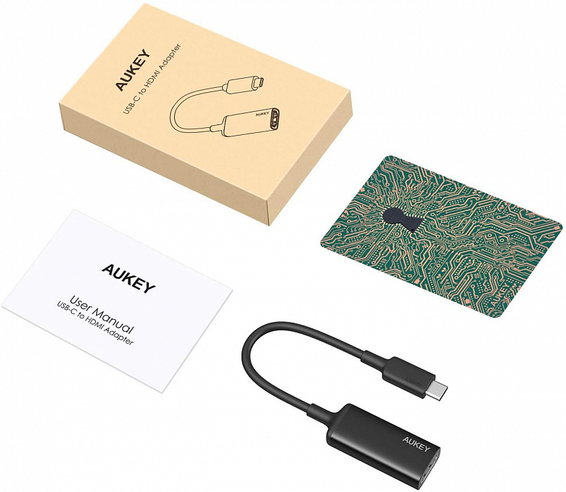 Переходник Aukey CB-A29 USB-C to HDMI-F 2.0 (Black) купить в интернет-магазине icover