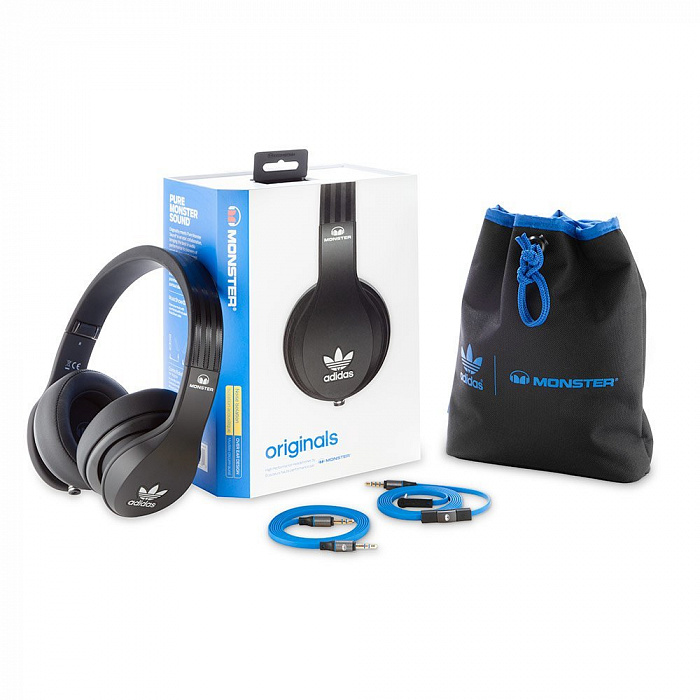 Monster Adidas Originals Over-Ear (128554) - накладные наушники (Black) купить в интернет-магазине icover