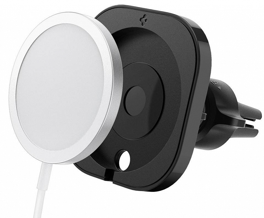 Автомобильный держатель Spigen MagFit Car Mount (ACP02791) для MagSafe (Black) купить в интернет-магазине icover