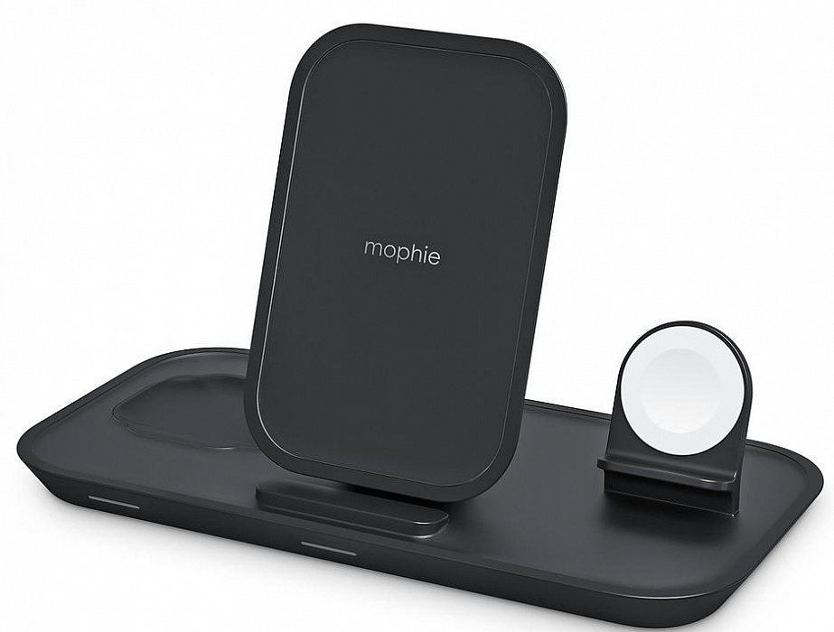 Беспроводное зарядное устройство Mophie 3 in 1 401305741 (Black) купить в интернет-магазине icover