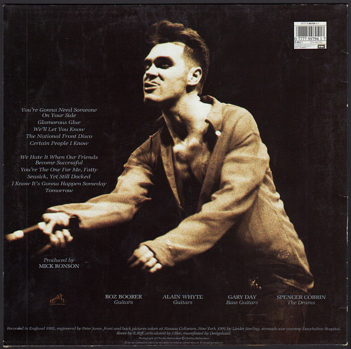 Виниловая пластинка Morrissey - Your Arsenal (2015) купить в интернет-магазине icover