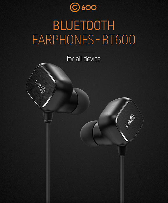 Bluetooth-наушники с микрофоном LAB.C BT600 (Black) купить в интернет-магазине icover