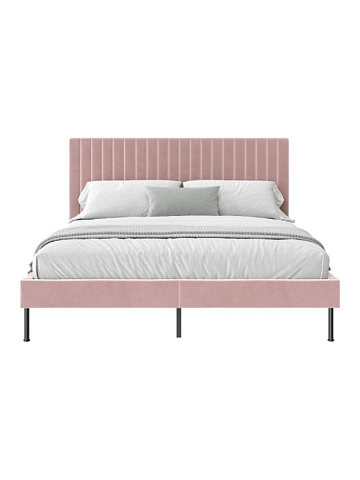 Кровать двуспальная RIDBERG LUGANO 160x200 Велюр NEO 15 (Pink) купить в интернет-магазине icover