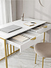 Стол письменный RIDBERG KENTUCKY (White/Gold) купить в интернет-магазине icover