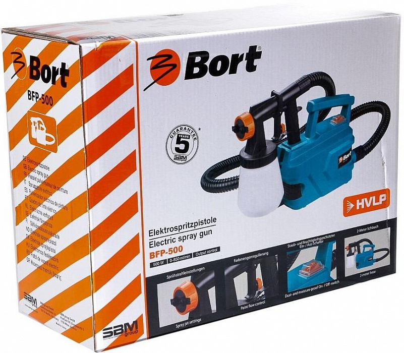 Электрический распылитель Bort BFP-500 (Blue) купить в интернет-магазине icover