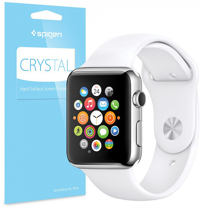Spigen LCD Film Crystal CR (SGP11482) - защитная пленка для Apple Watch 38mm купить в интернет-магазине icover