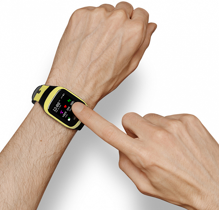 Фитнес-браслет Healbe GoBe 3 (Yellow) купить в интернет-магазине icover