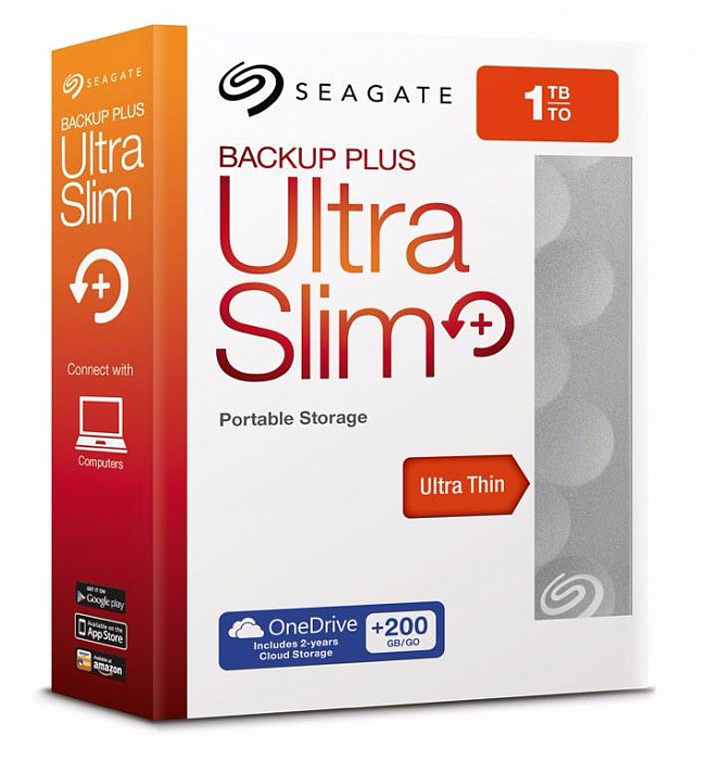 Внешний жесткий диск Seagate Backup Plus Ultra Slim 1Tb (STEH1000200) купить в интернет-магазине icover