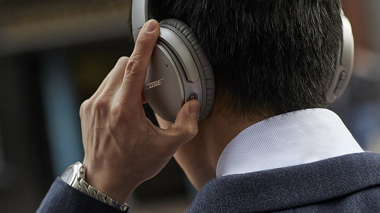 Bluetooth-наушники Bose QuietComfort 35 II с микрофоном (Silver) купить в интернет-магазине icover