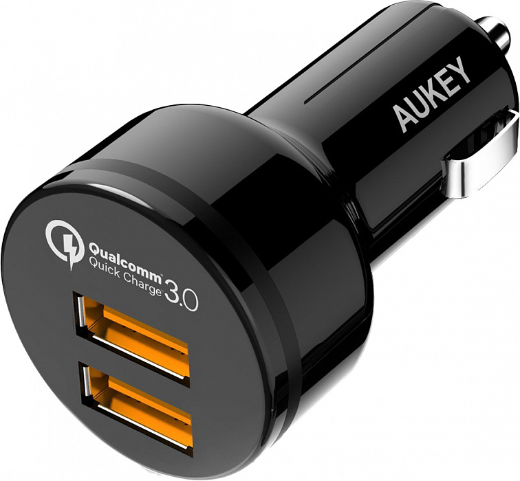 Автомобильная зарядка Aukey CC-T8 (Black) купить в интернет-магазине icover