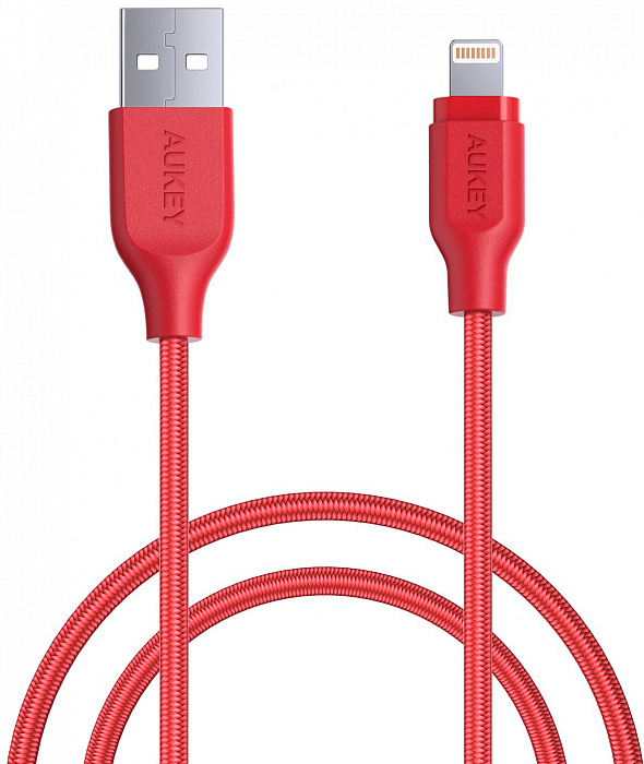 Кабель для iPod, iPhone, iPad Aukey CB-AL1 USB to Lightning 1.2m (Red) купить в интернет-магазине icover