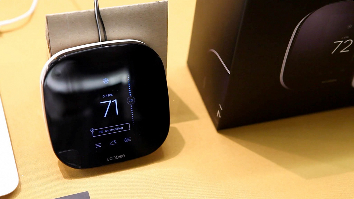 Ecobee3 Smart Thermostat Wi-Fi - умный термостат (Black) купить в интернет-магазине icover