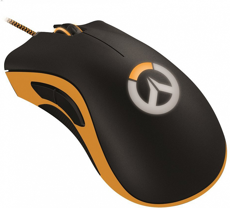 Razer DeathAdder Chroma Overwatch - игровая мышь (Black/Orange) купить в интернет-магазине icover