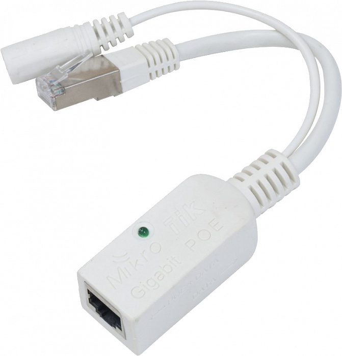 MikroTik Gigabit PoE (RBGPOE) - пассивный инжектор питания (White) купить в интернет-магазине icover